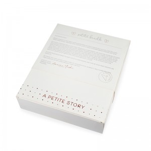 Einzigartige Kunstdruckpapierbox mit Herzfenster-Kosmetik-Geschenkpapierbox mit individuellem Logo