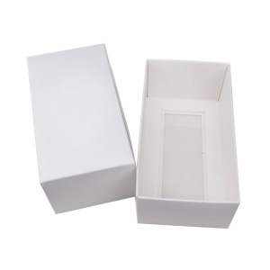 თეთრი მუყაოს ქაღალდის ყუთები ნათელი ფანჯრის ზომით დიუმიანი საჩუქრის შესაფუთი ყუთები საცხობი ნამცხვრებისთვის ტორტი Candy საქორწილო წვეულება