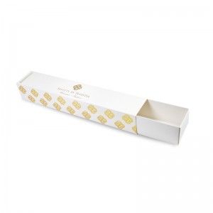 Caixa de caixón de embalaxe de papel artístico '4x2x1,4' Caixa de regalo de cartón para batom, bot de aceite esencial de perfume pequeno