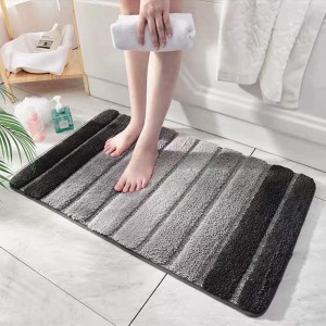 Factory Supply Memory Foam Bathmat - Custom bath mat microfiber tufted bath rug tufted carpet  – Senfu