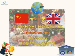 Transporteur de fret aérien tarifs transparents service logistique expédition de cadeaux de Noël de la Chine au Royaume-Uni par Senghor Logistics
