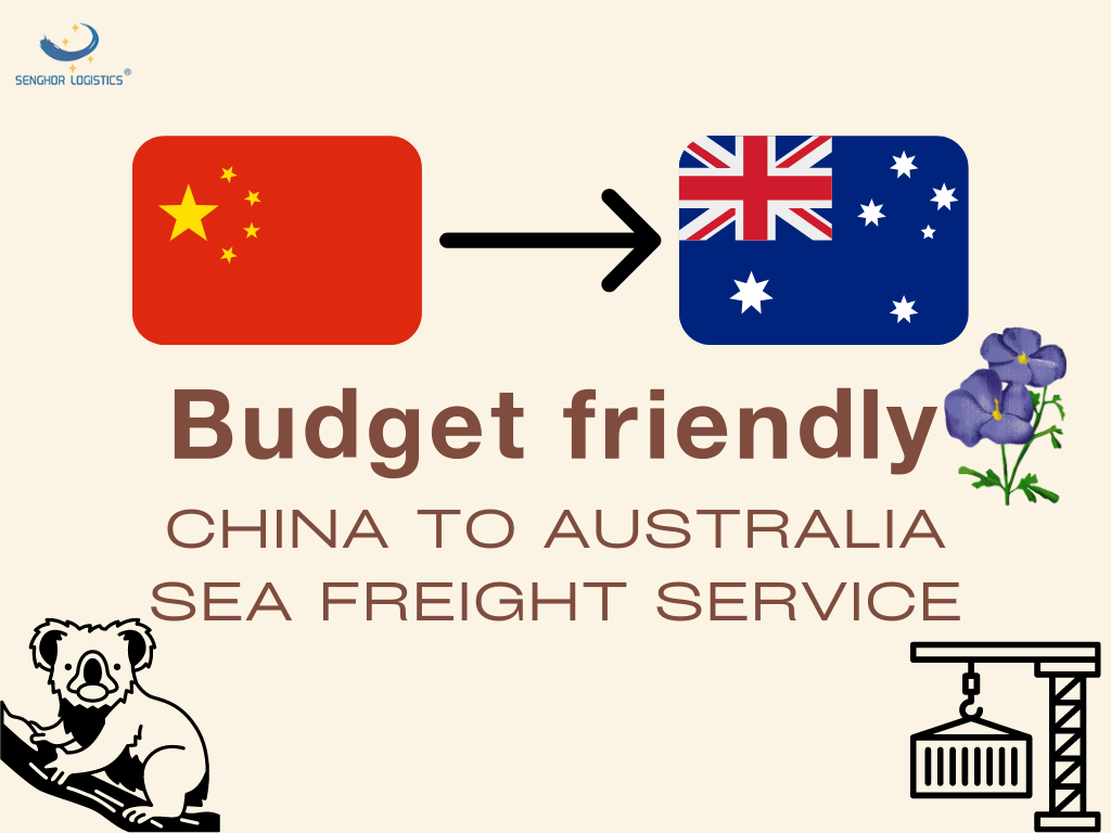 Budget ine hushamwari hwekutakura zvinhu mugungwa kubva kuChina kuenda kuSydney Australia neSenghor Logistics