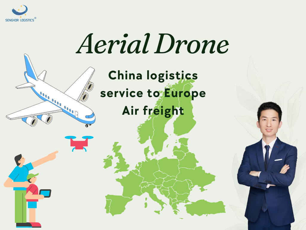 Kitajska Aerial Drone logistična tovorna storitev, špediter v Evropo