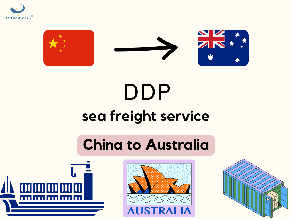 DDP jūrų krovinių gabenimo paslauga iš Kinijos į Australijos ekspeditorių