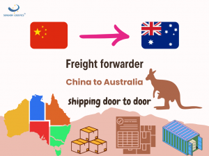 Vrag expediteur China na Australië gestuur ekspedisie diens deur tot deur deur Senghor Logistics