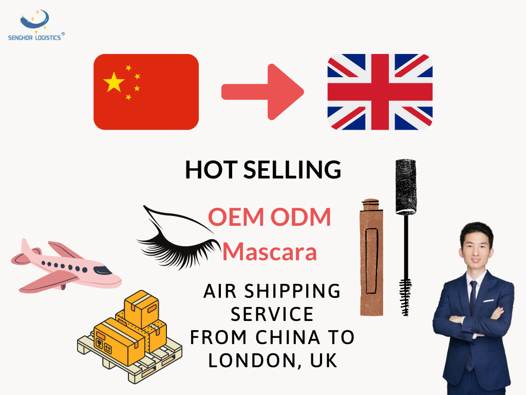 Vruća prodaja OEM ODM maskara usluga zračne dostave iz Kine u London Ujedinjeno Kraljevstvo