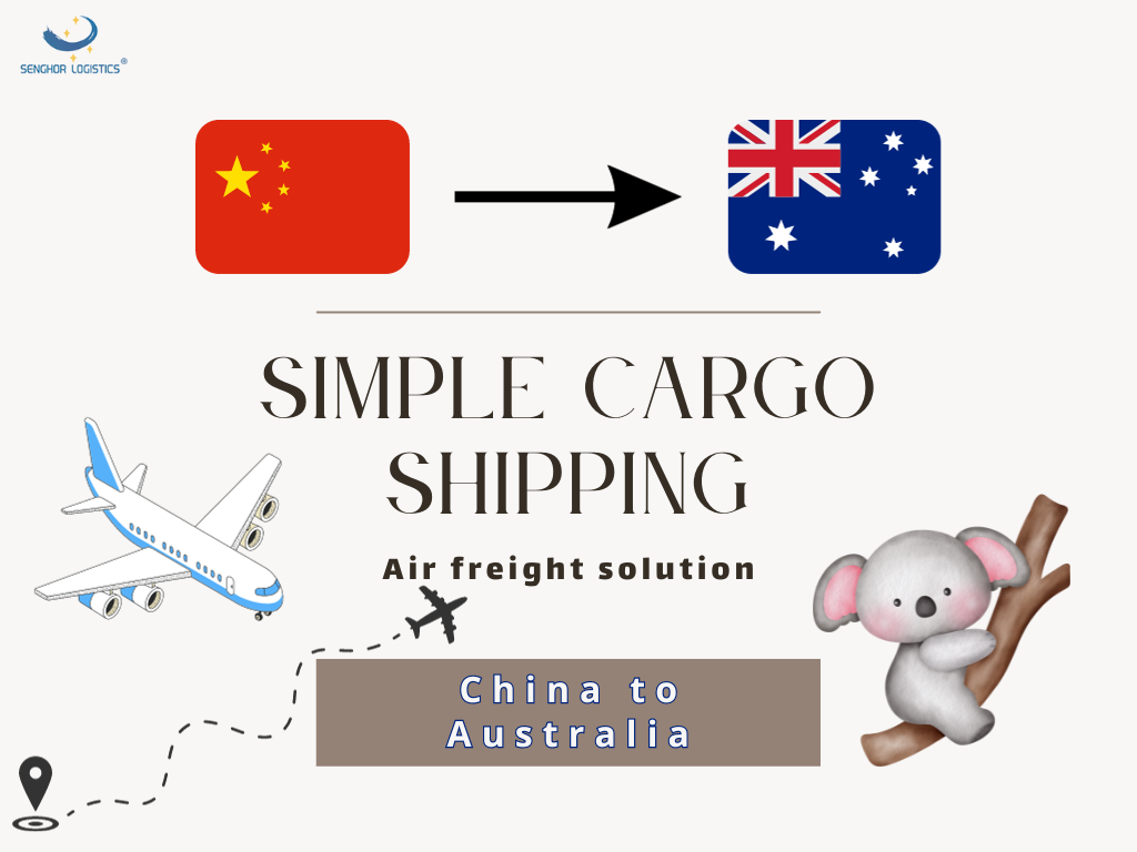 Penyelesaian logistik pengangkutan udara penghantaran kargo ringkas dari China ke Australia oleh Senghor Logistics