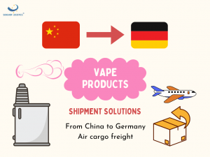 Soluções de envio de produtos Vape, envio da China para a Alemanha, frete aéreo de carga pela Senghor Logistics