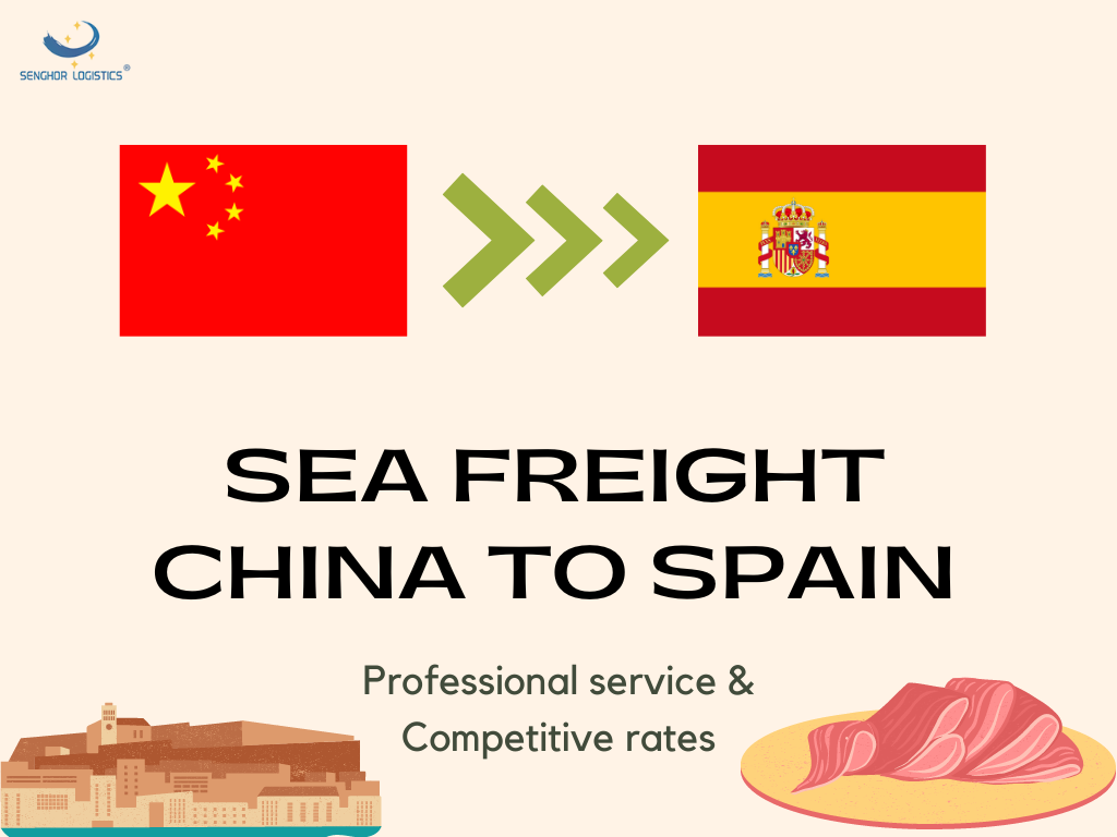 Seefrachtangebot von China nach Spanien, Transportdienstleistungen von Senghor Logistics