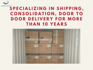 บริการขนส่งสินค้าแบบ Door to Door จากจีนไปยังสหรัฐอเมริกา รวมตู้คอนเทนเนอร์ขนส่งทางทะเลไปยังลอสแอนเจลิส นิวยอร์ก