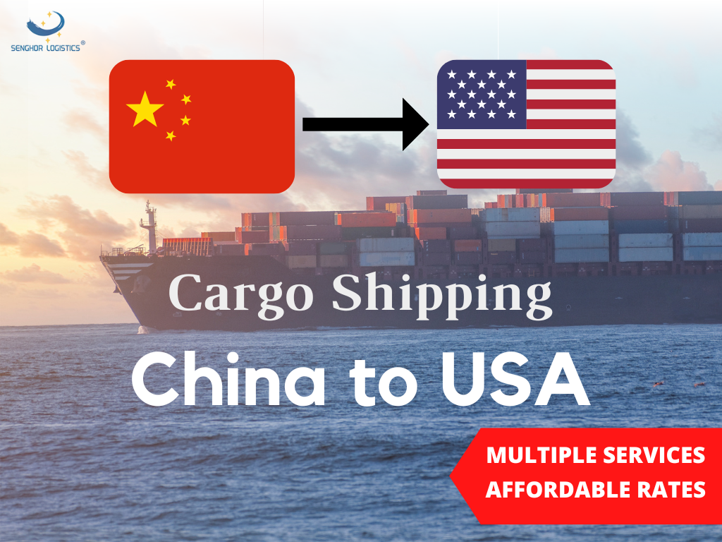 Envío de carga internacional desde China a Miami USA por Senghor Logistics