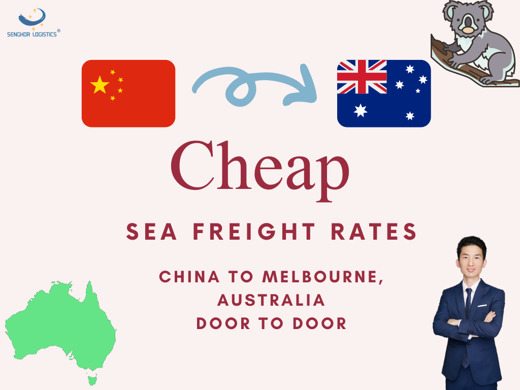 Billige søfragtpriser fra Kina til Melbourne Australien dør til dør service speditør