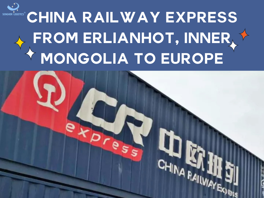 It frachtvolumint fan Sina-Jeropa-treinen by Erlianhot-haven yn Binnen-Mongoalje is mear as 10 miljoen ton