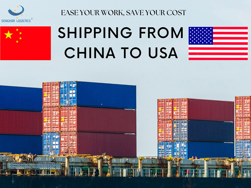บริการตัวแทนจัดส่งจากจีนไปยังสหรัฐอเมริกาแบบ door-to-door โดย Senghor Logistics