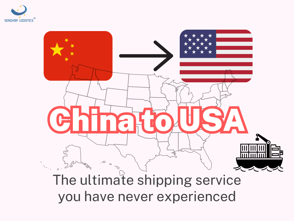 Olcsó tengeri fuvardíjak Kínából Los Angelesbe, New York Egyesült Államokba a Senghor Logistics háztól házig szolgáltatásához