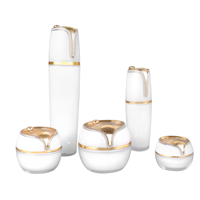 Pots de crème cosmétique à double paroi en plastique acrylique