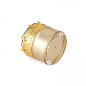 Crown Shaped Gold Acrylic Jar para sa Cream