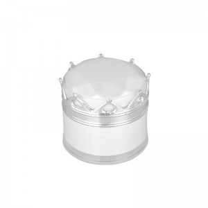 Crown Shaped Gold Acrylic Jar for Cream