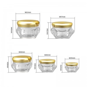 Vasetti per cosmetici acrilici di Diamond Clear Container Pot
