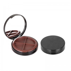 Round Eyeshadow Case Eye Shadow Container with Mirror