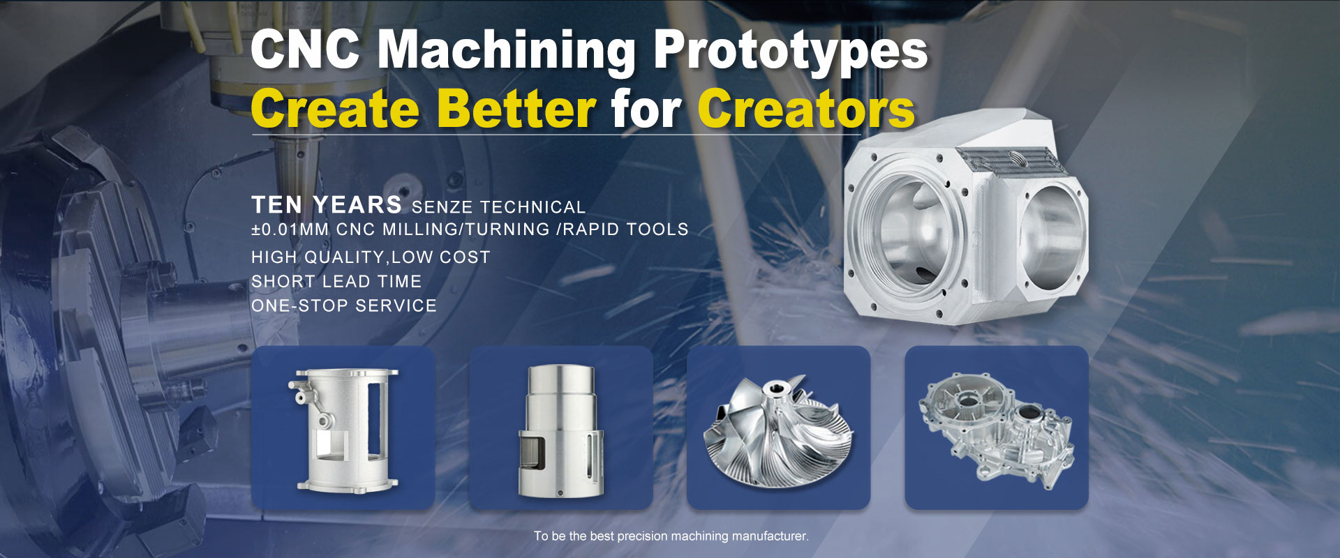 Senze Precision Machining Center – All kind of material CNC Parts