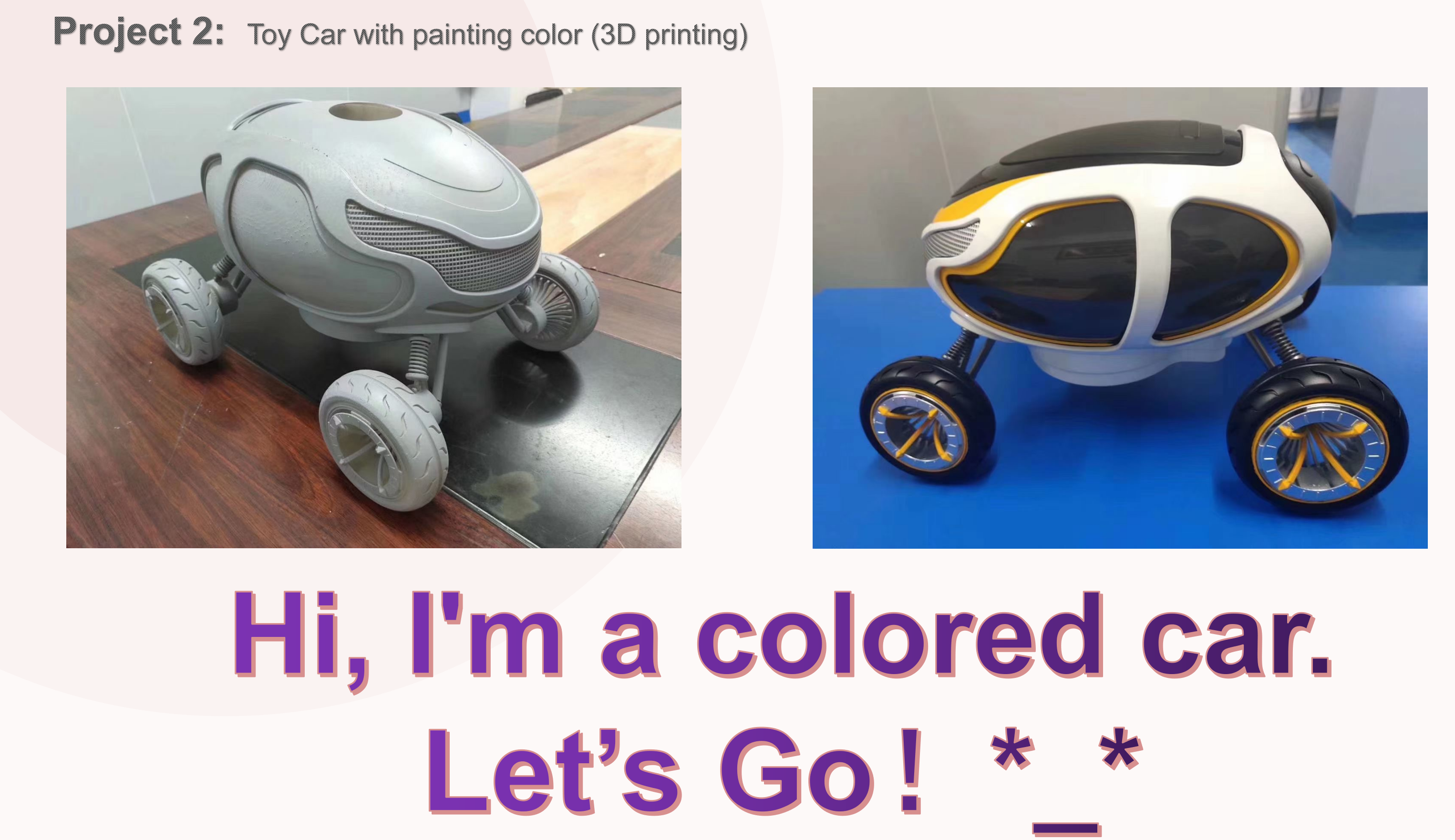 3D ბეჭდვის სათამაშოები მანქანა