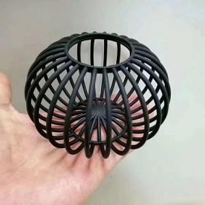 მაღალი ტემპერატურის სწრაფი შავი ნეილონის 3D ბეჭდვის ნაწილები