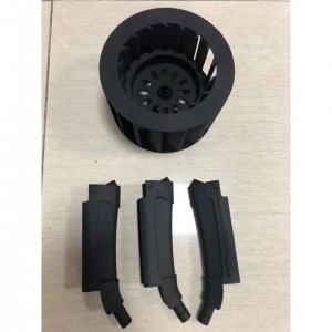Industrial ngaropéa MJF 12 Hideung nilon Bagian 3D Printing Service
