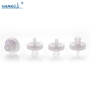 HAMAG 13mm hydrophobic 0.22um Disposable PTFE membrane syringe filters