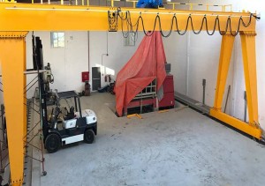 Dielenský zdvíhací navijak 15 ton garážový portálový žeriav