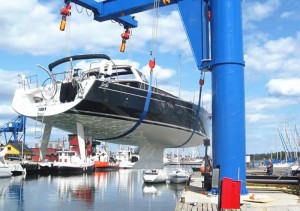 Shore Elektriese voetstuk pilaar 5 ton 8 ton boot jib kraan