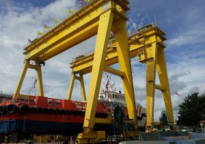 150 ton stoorwerf Goliath Gantry Crane Vervaardigers