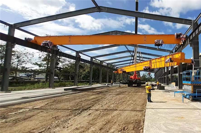 16 тона едногредов мостов кран за клиент от Филипините