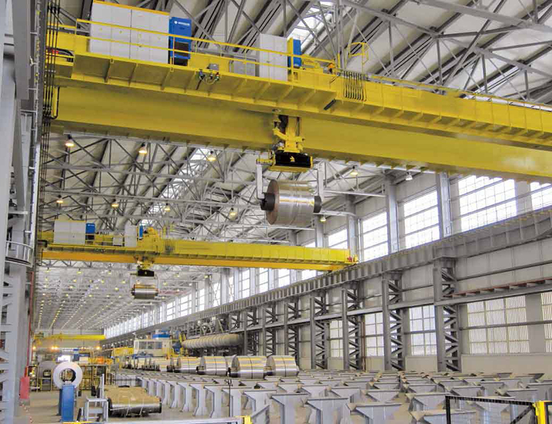 Автоматичен мостов кран за съхранение на метални бобини (4)