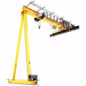 3Ton, 5Ton Semi Gantry Overhead Crane Digunakan di Bengkel