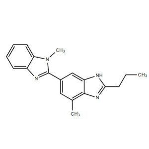 2-n-ప్రొపైల్-4-మిథైల్-6-(1-మిథైల్బెంజిమిడాజోల్-2-yl)బెంజిమిడాజోల్ 152628-02-9