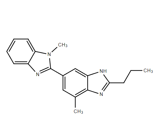 2-n-Пропил-4-метил-6-(1-метилбензимидазол-2-ил)бензимидазол 152628-02-9