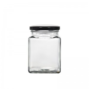 Glass Honey Jar with Lid Cover