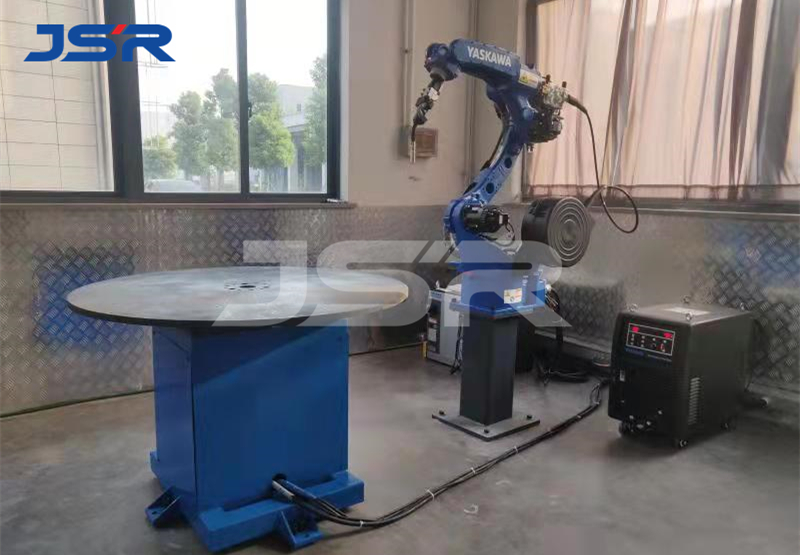 Industrial welding robot positioner