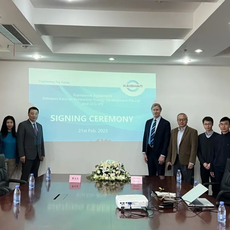 GEG und Kaishan unterzeichnen Rahmenvereinbarung für die geothermische Entwicklung und Umsetzung von GEG-Projekten