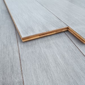 Obľúbená sivá glazovaná bambusová podlaha s dreveným povrchom