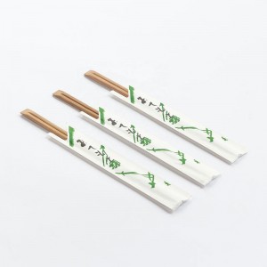 Dvojne naravne bambusove palčke za enkratno uporabo v razsutem stanju