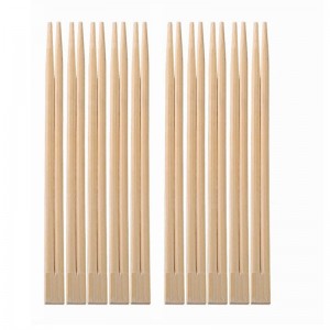 Pov tseg Twin Natural Bamboo Chopsticks hauv Bulk