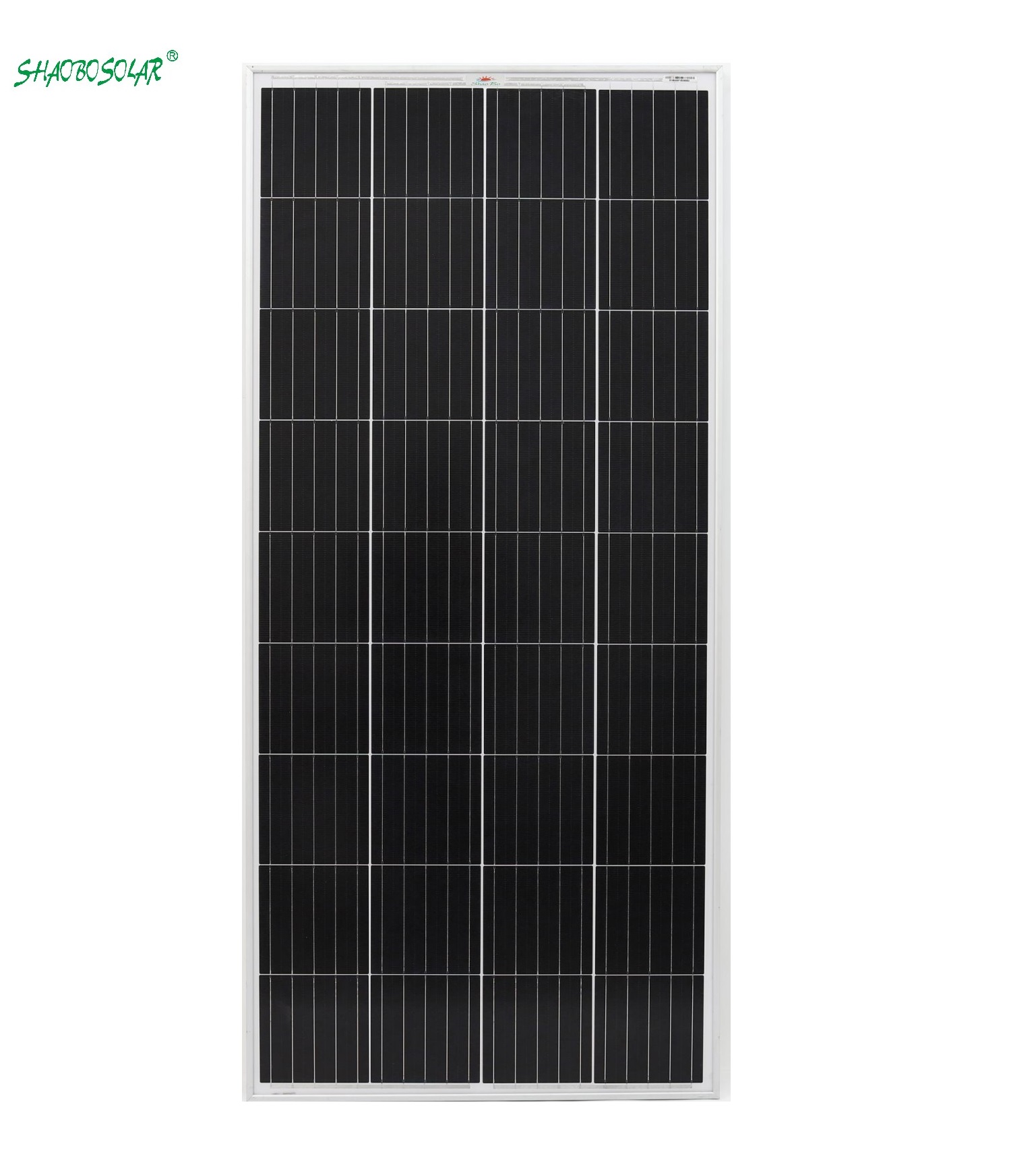 एसजीएस शाओबो सौर पैनलों के साथ 165w 150w पॉली 36 सेल
