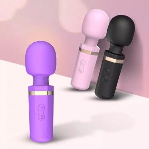 Masturbasi Otomatis 10 Kecepatan Micro Massager Produk Seks Isi Ulang Tahan Air Mini AV Wand Wanita Vibrator Kanggo Dewasa