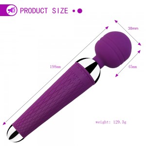 រំញ័រ 10 ល្បឿនដ៏មានអានុភាព USB Rechargeable Adult Vibrator Magical Wand Love Toy Massager for Women Handy Stimulator