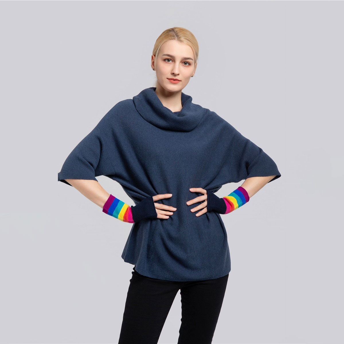 Кашмирски џемпер са кратким рукавима СФВ-П08