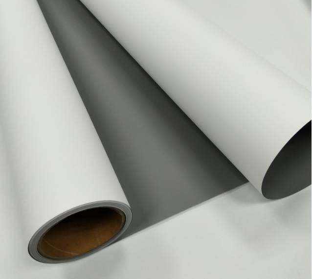High density Eco solvent matt PP film grey back blockout  polypropylene synthetic paper