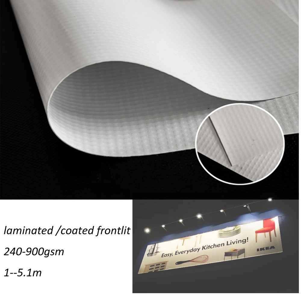 Factory Direct Kalitate handiko formatu handiko banner material distiratsua frontlit flex Produktu bateragarriak