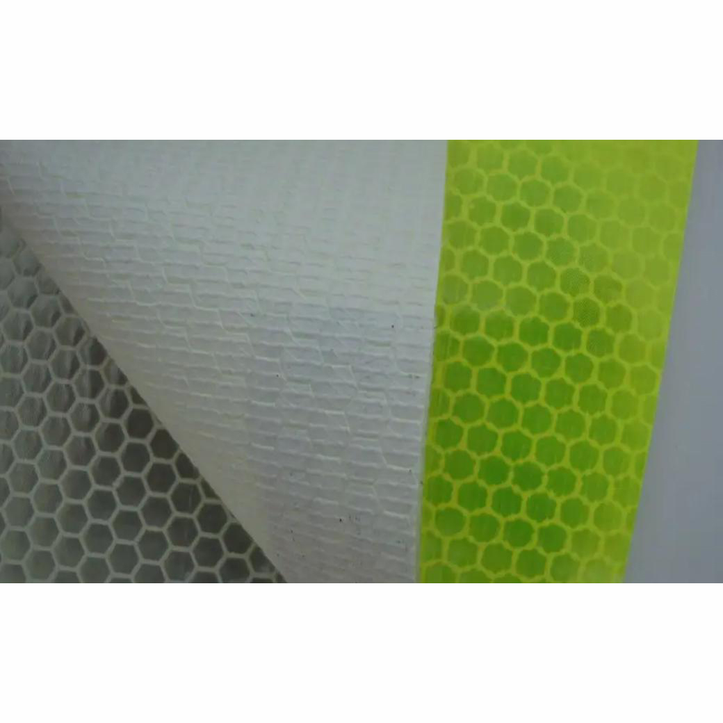 100% Polyester Fabric reflective vinyl Microprism HIP Reflective Sheeting Polyester Fabric Reflective Sheeting